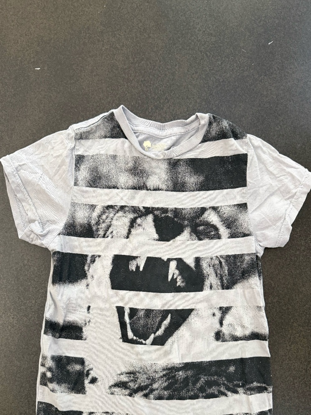 Tucker & Tate Gray Printed Short Sleeve Shirt - Boys Size 6